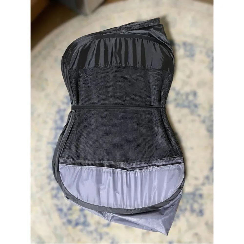 Portable Black and Gray Pop-Up Pet Playpen